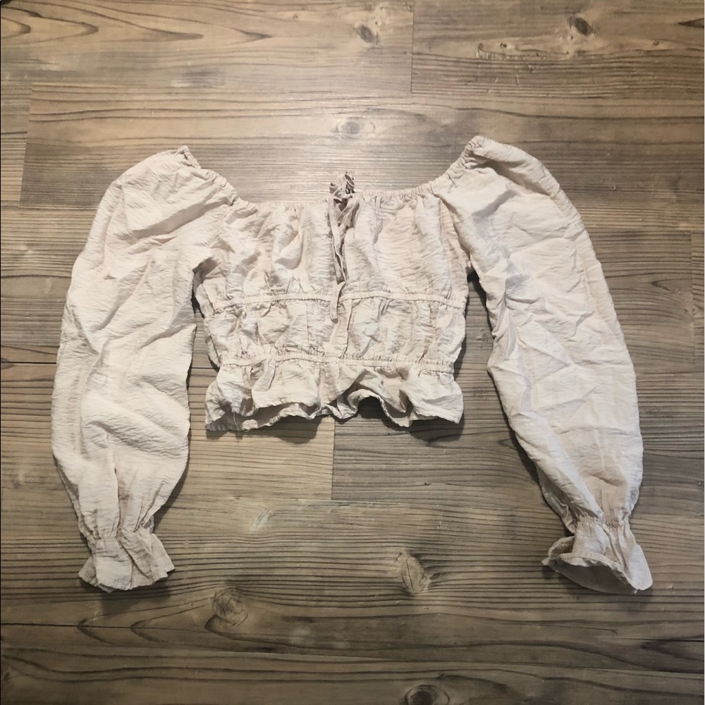 off shoulder crop top